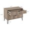 Manhattan Comfort 2-Piece DUMBO  5-Drawer Tall Dresser and DUMBO 3-Drawer Standard Dresser in Rustic Grey 2-DB05-GY - alternate 2